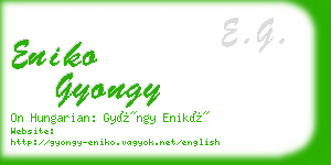 eniko gyongy business card